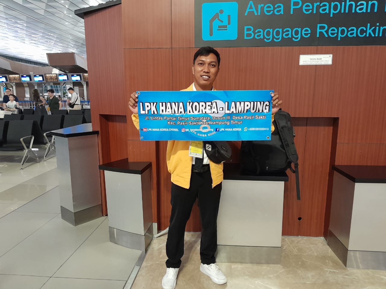 Keberangkatan siswa LPK HANA KOREA tanggal 13 februari 2024